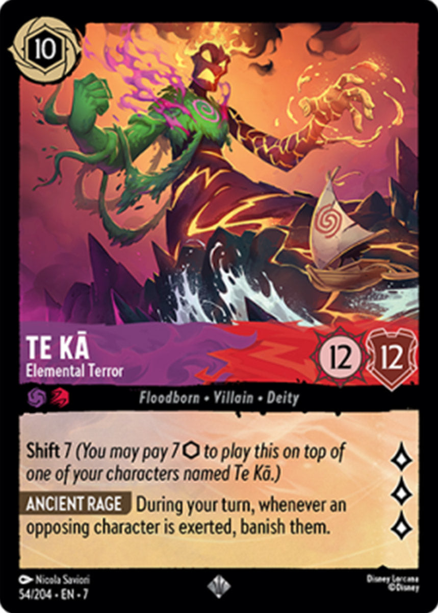 Te Ka - Elemental Terror (Archazia's Island - 054/204) Super Rare
