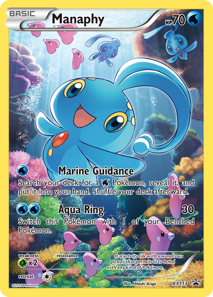 Manaphy - XY113 (XY:PR) Promo - Near Mint Holofoil