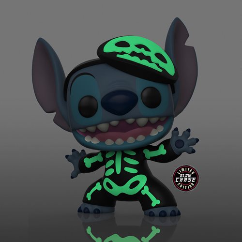 POP Figure: Disney Lilo & Stitch #1234 - Skeleton Stitch (EE) (Glow) (Chase)