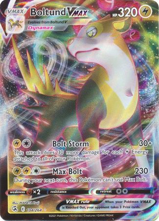 Boltund VMAX - 104/264 (SWSH08) Ultra Rare - Near Mint Holofoil