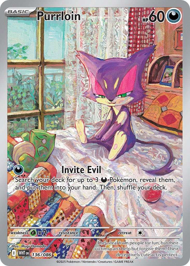 Purrloin - 136/086 (WHT) Illustration Rare