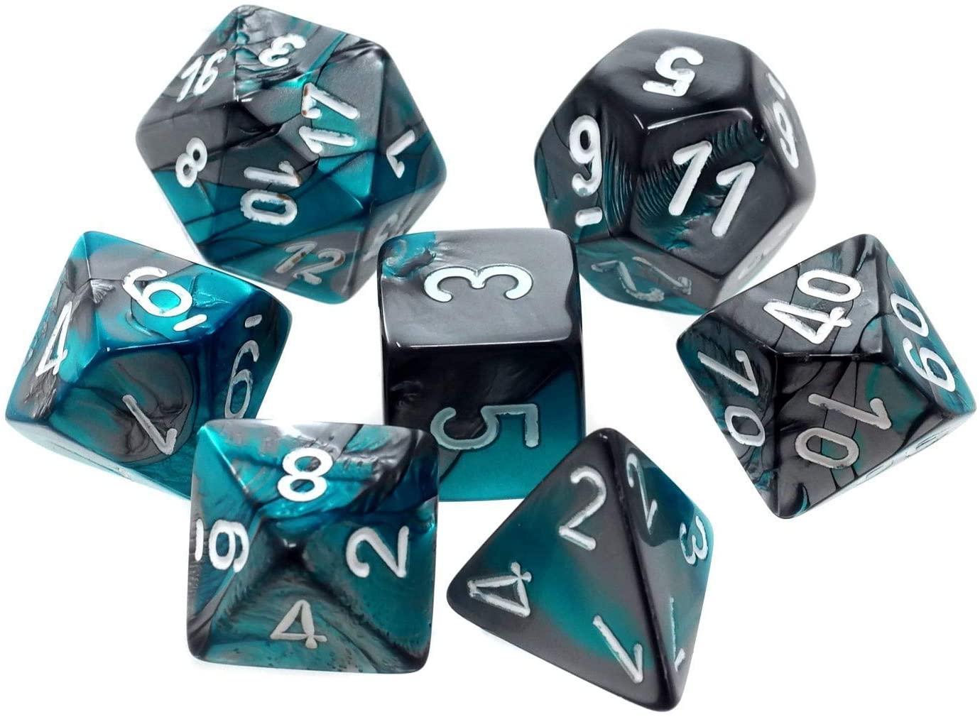 CHX26456: Gemini - Poly Set Steel-Teal w/white (7)