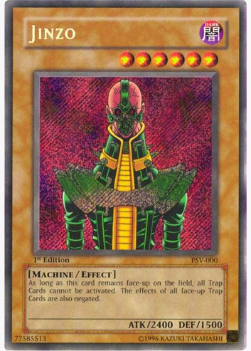 Jinzo (PSV-000) Unlimited Secret Rare Light Play