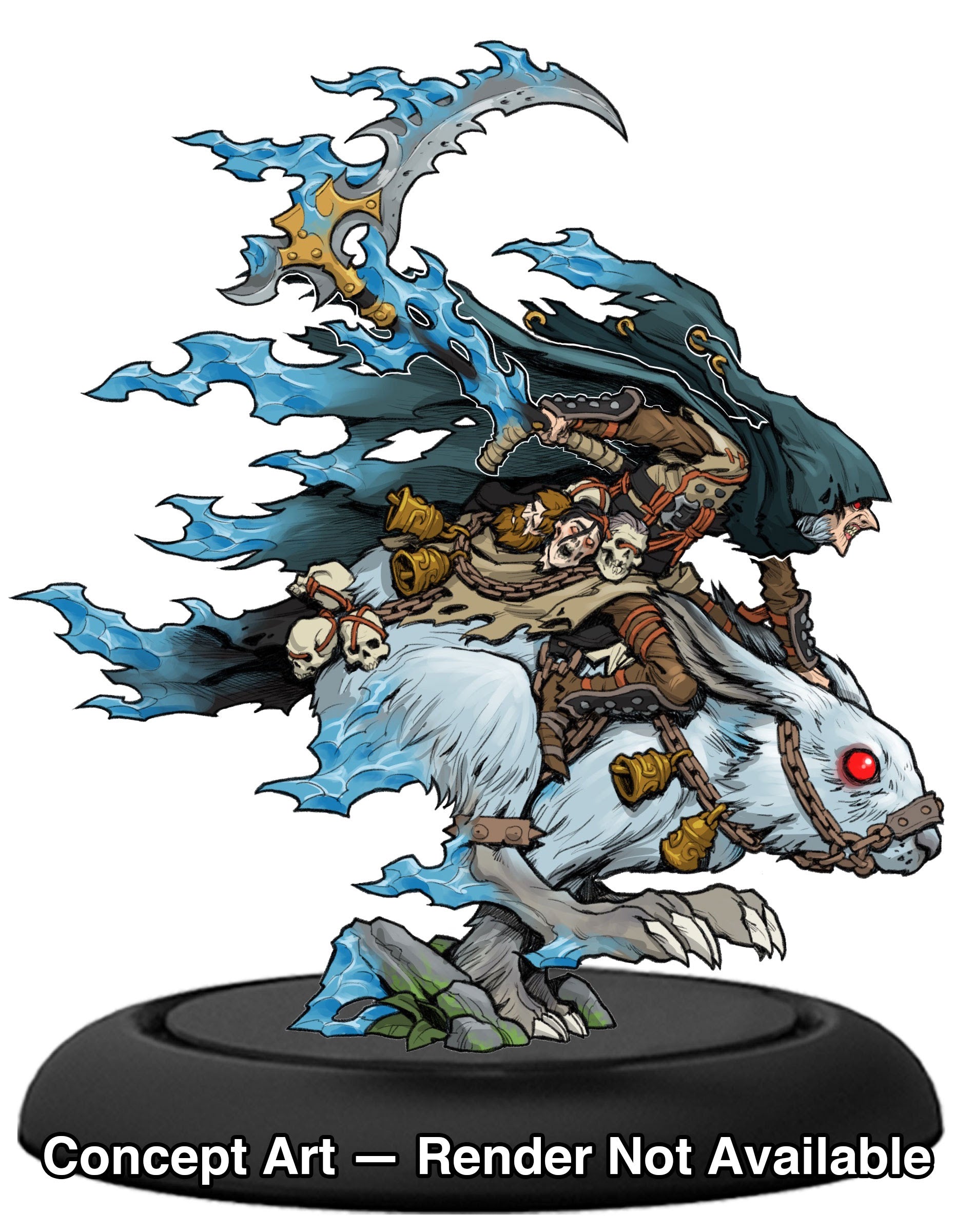 Warmachine MKIV (PIP 26011): Mercenary - Character Solo: Zacchaeus, Winter's Chill (Shadowflame Shard and X)