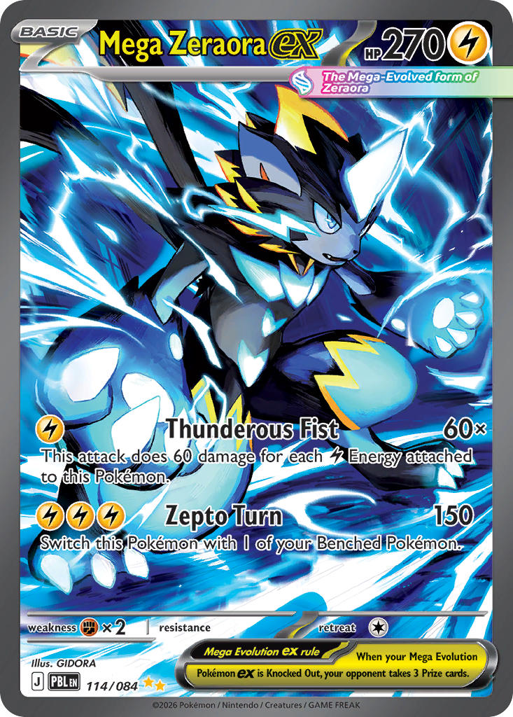 Mega Zeraora ex - 114/084 (PBL) Special Illustration Rare
