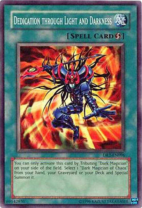 Dedication Through Light and Darkness (DR2-EN096) Super Rare Near Mint