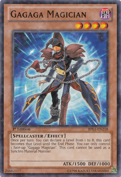 Gagaga Magician (Starfoil) (BP01-EN218) Starfoil Rare - Near Mint 1st Edition