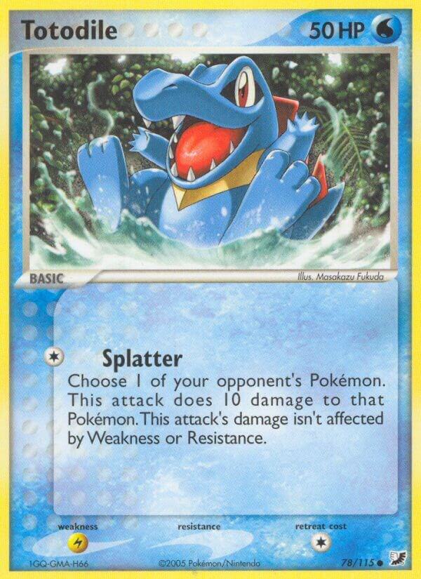 Totodile - 78/115 (UF) Common Moderate Play Reverse Holofoil