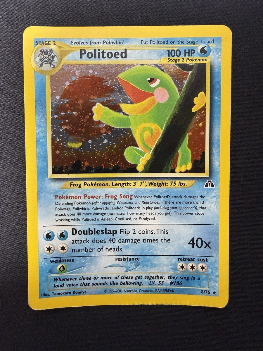 Politoed 8/75 (N2) Unlimited Moderately Played