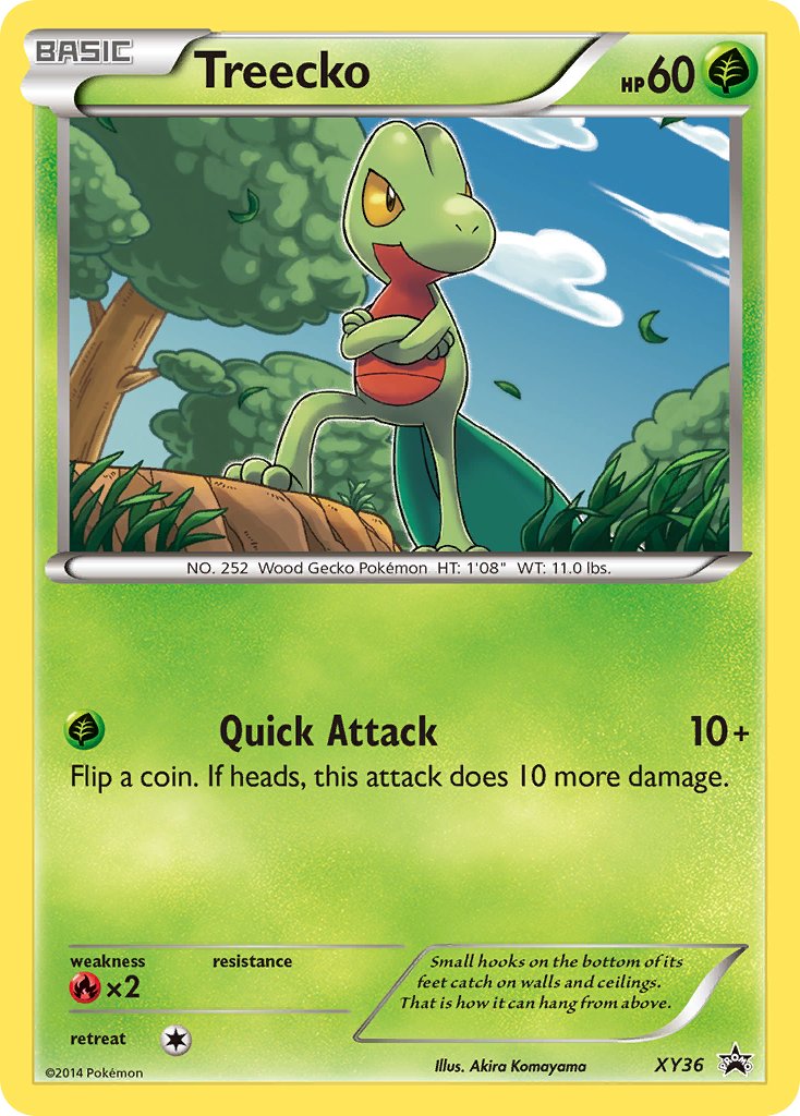 Treecko - XY36 (XY:PR) Promo - Near Mint Holofoil