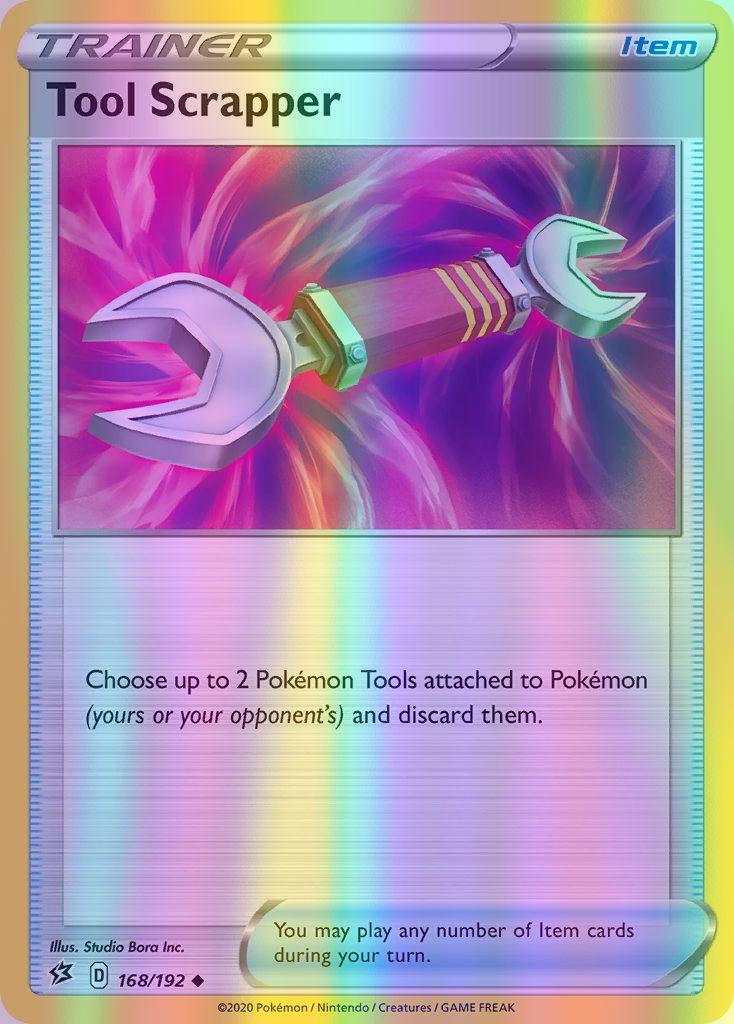 Tool Scrapper - 168/192 (SWSH02) Uncommon - Near Mint Reverse Holofoil