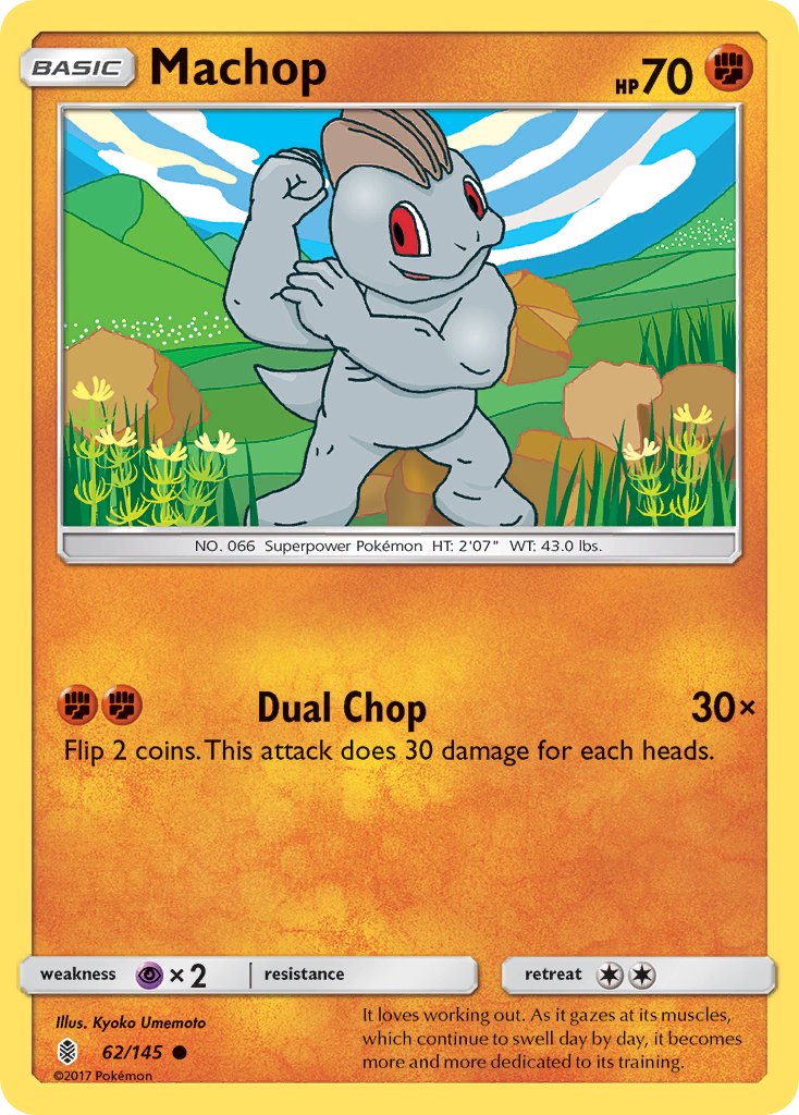 Machop - 062/145 (SM:GRI) Common - Near Mint