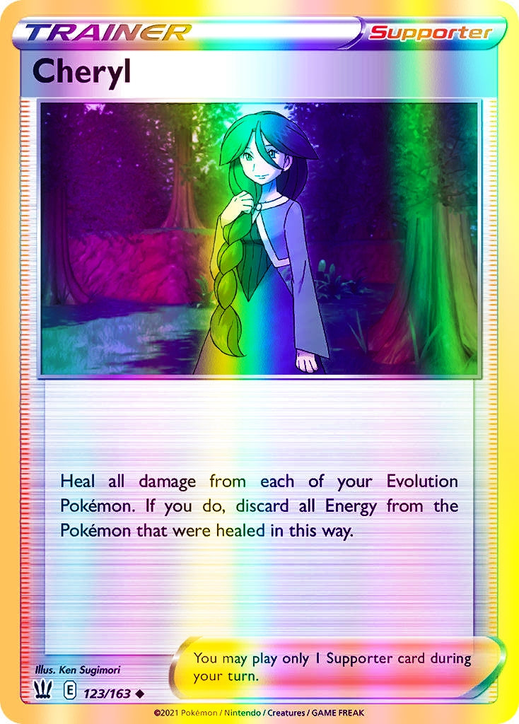 Cheryl - 123/163 (SWSH05) Uncommon - Near Mint Reverse Holofoil