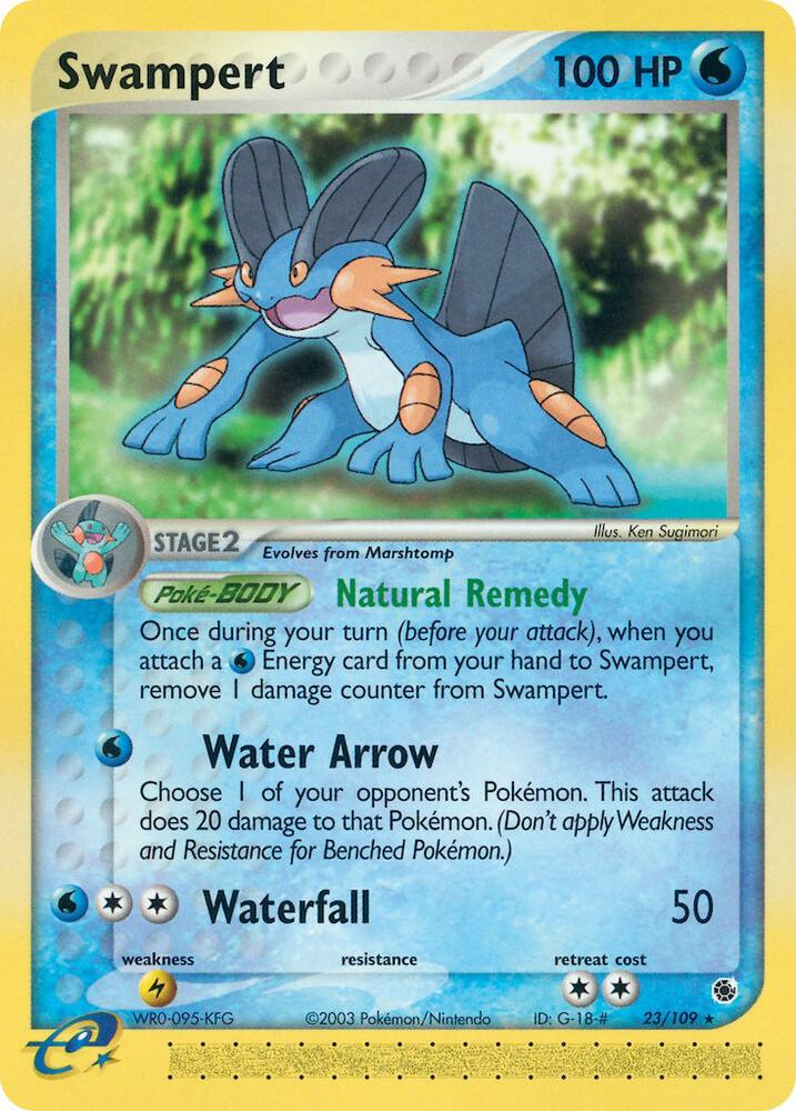 Swampert - 23/109 (RS) Rare - Near Mint