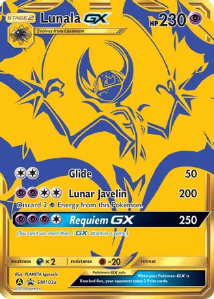 Lunala GX - SM103 (SM:PR) Promo - Near Mint Holofoil