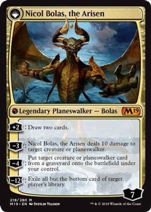 Nicol Bolas, the Ravager // Nicol Bolas, the Arisen (M19-M)