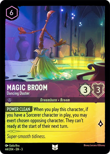 Magic Broom - Dancing Duster (Into the Inklands 044/204) Uncommon - Near Mint Cold Foil