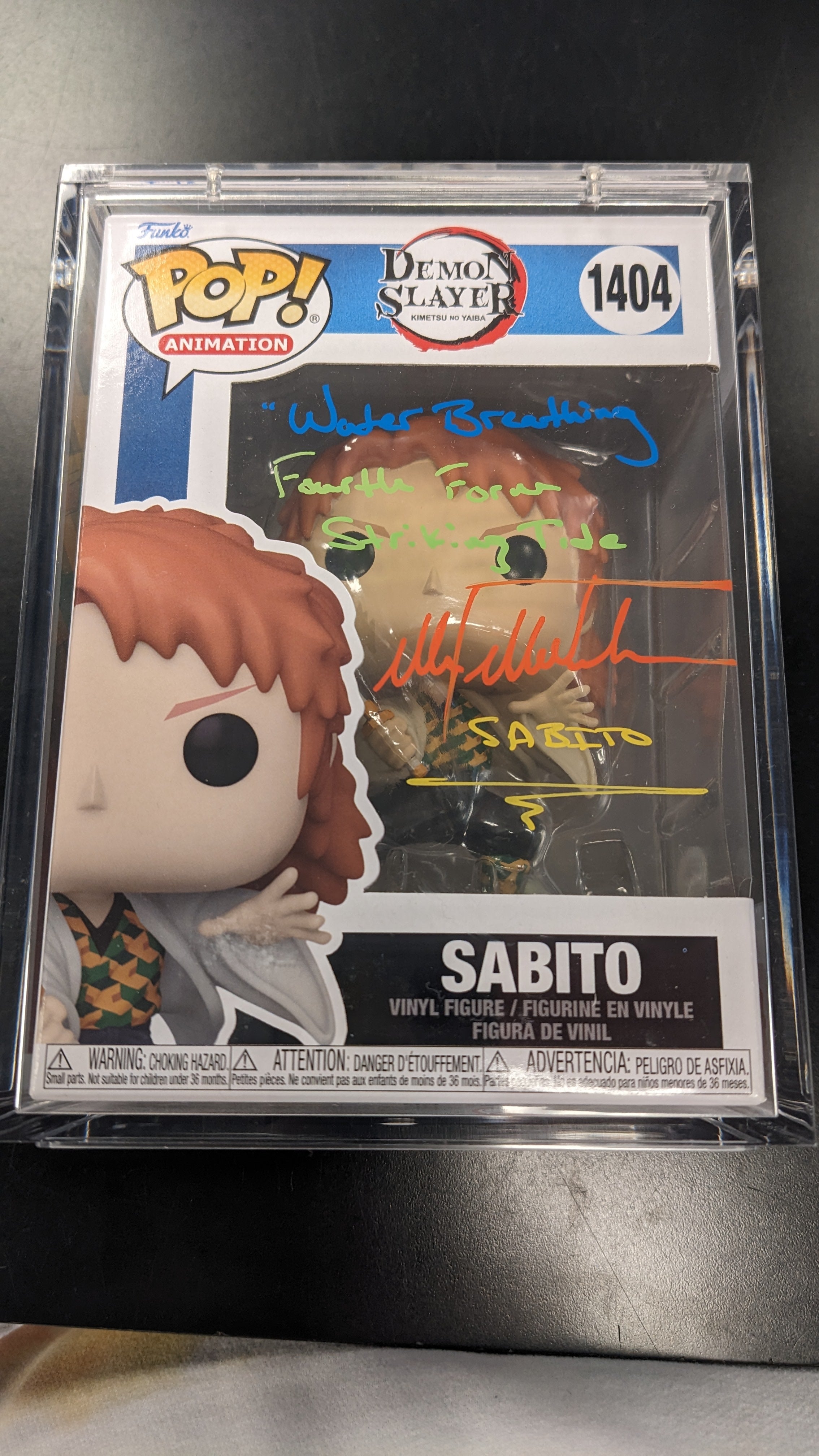 POP Figure: Demon Slayer #1404 - Sabito (Signed w/ PSA Certificate)
