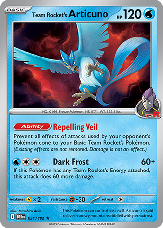 Team Rocket's Articuno - 051/182 (DRI) Rare