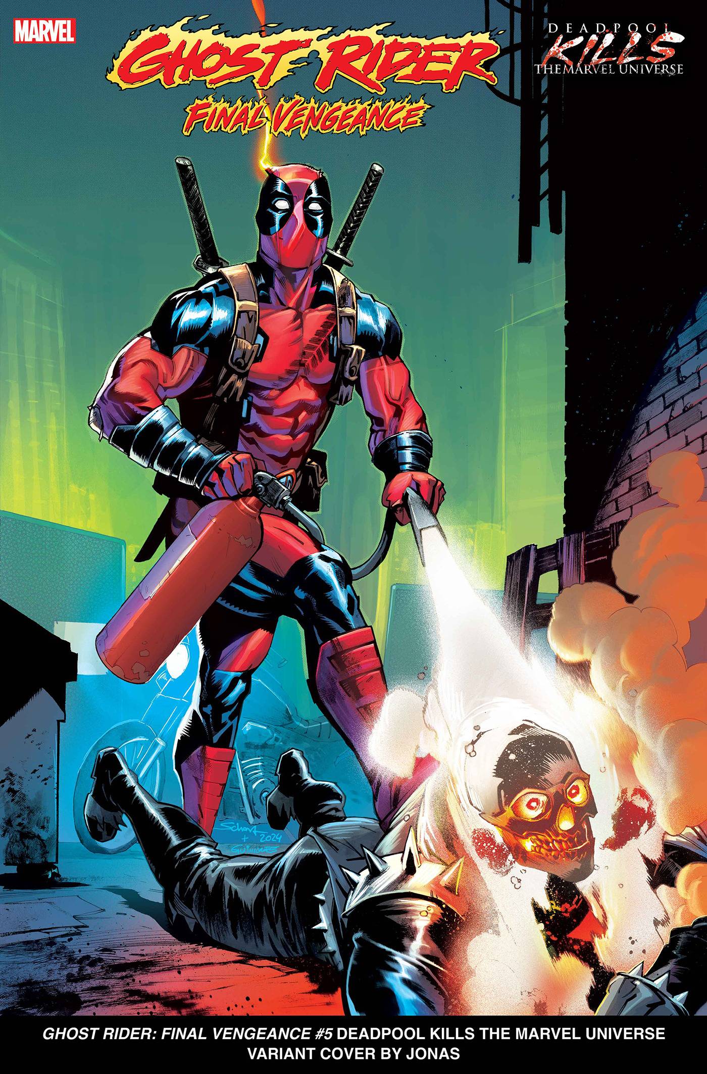 GHOST RIDER FINAL VENGEANCE #5 DEADPOOL KILLS MARVEL VAR