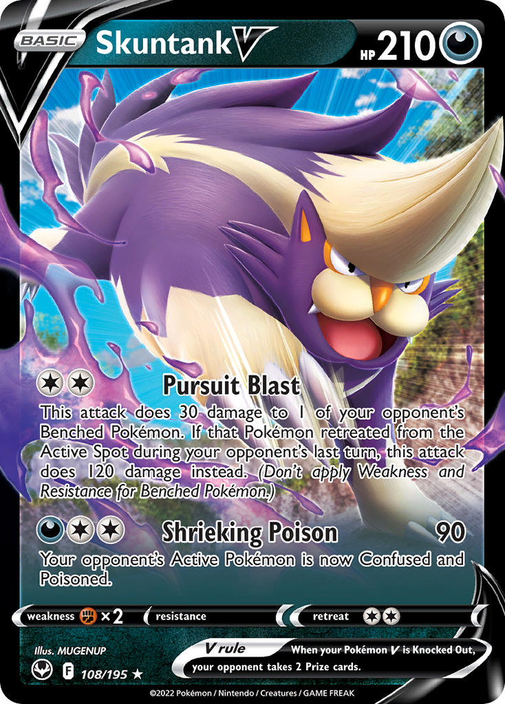 Skuntank V - 108/195 (SWSH12) Ultra Rare - Near Mint Holofoil