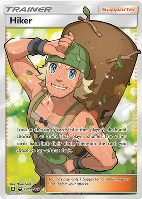 Hiker - SV85/SV94 (HIF:SV) Shiny Holo Rare - Near Mint Holofoil
