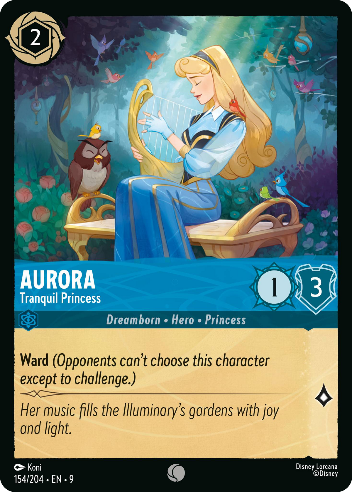 Aurora - Tranquil Princess (154/204 - Fabled) Common