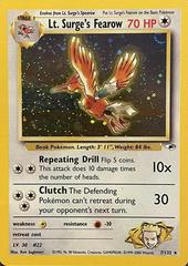 Lt. Surge's Fearow - 007/132 (G1) Holo Rare - Near Mint Unlimited Holofoil