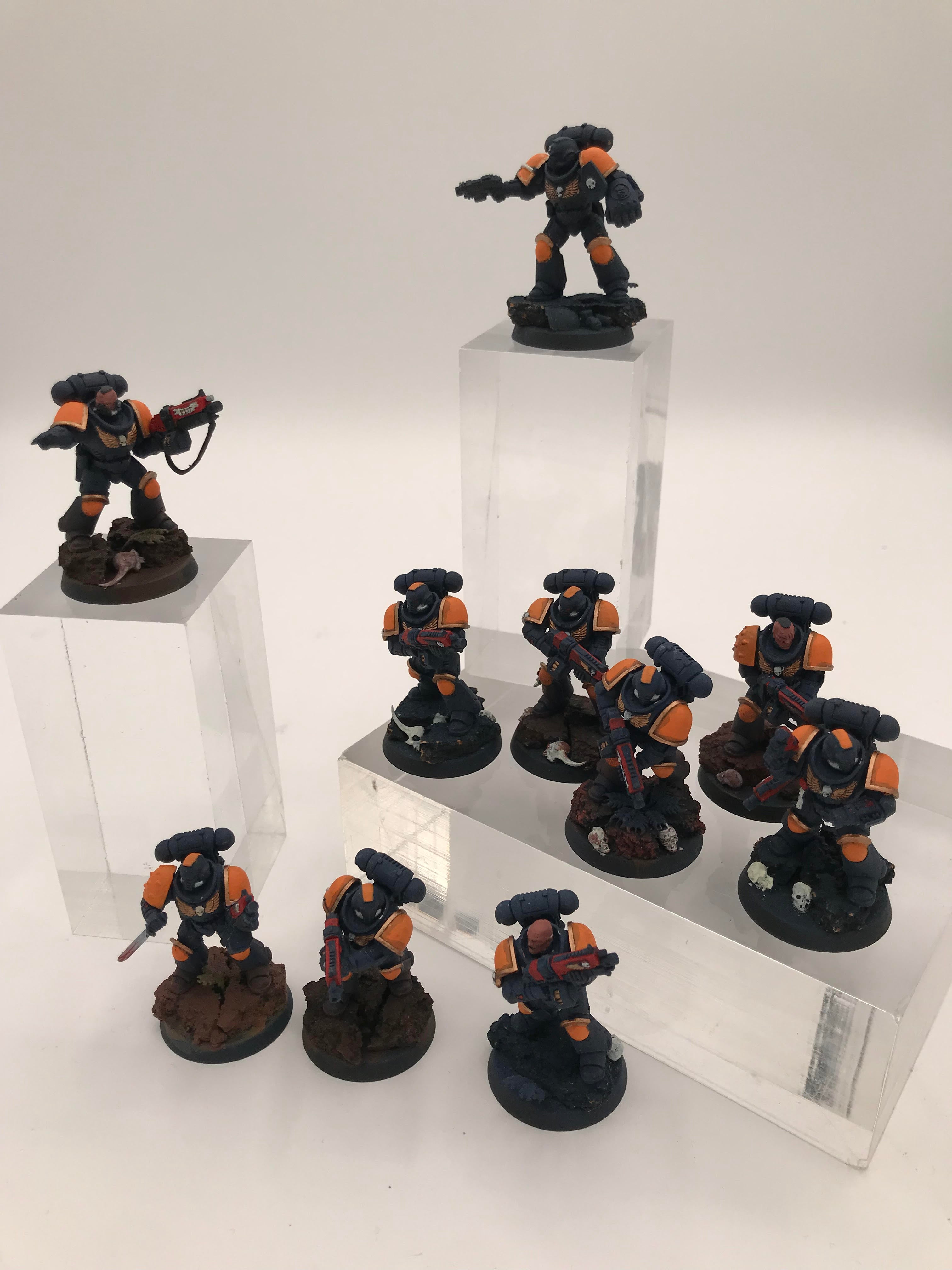40K: Adeptus Astartes: Space Marines - Primaris Intercessors x10 (USED) (PAINTED)