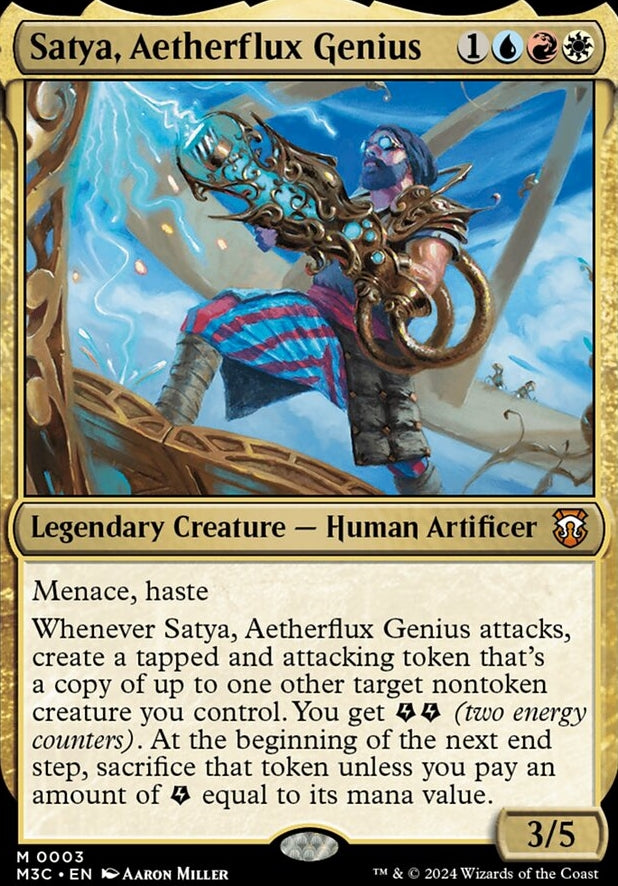 Satya, Aetherflux Genius #0003 (M3C-M-FOIL)
