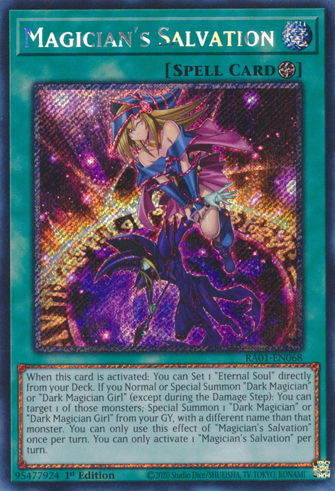 Magician's Salvation (RA01-EN068) Platinum Secret Rare - Near Mint 1st Edition