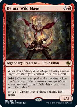 Delina, Wild Mage (AFR-R) Light Play