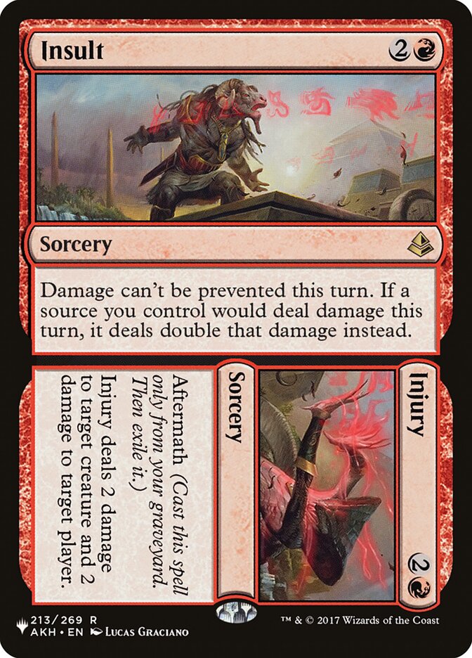 Insult // Injury (AKH-R-LIST)