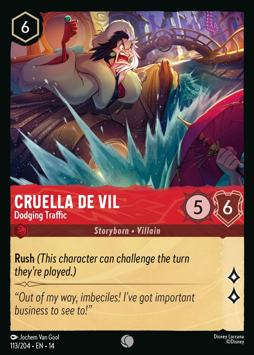 Cruella De Vil - Dodging Traffic (113/204 - Hyperia City) Common