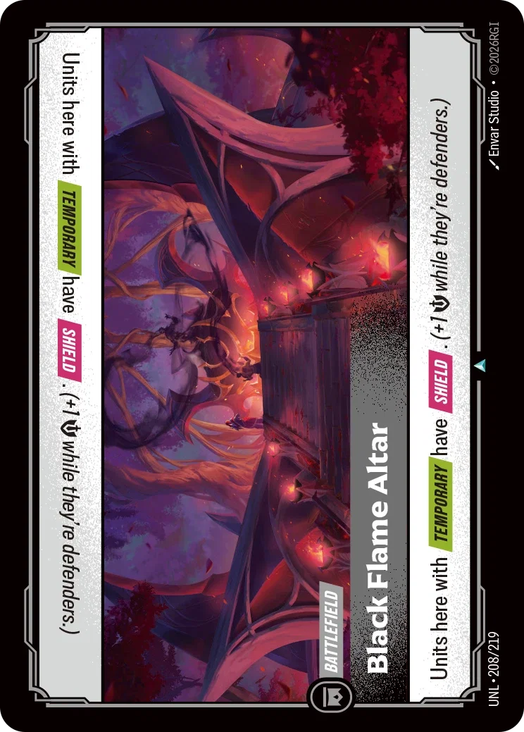 Black Flame Altar - 208/219 (UNL) Uncommon