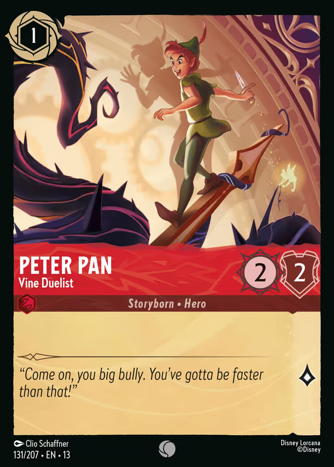Peter Pan - Vine Duelist (131/204 - Attack of the Vine!) Common