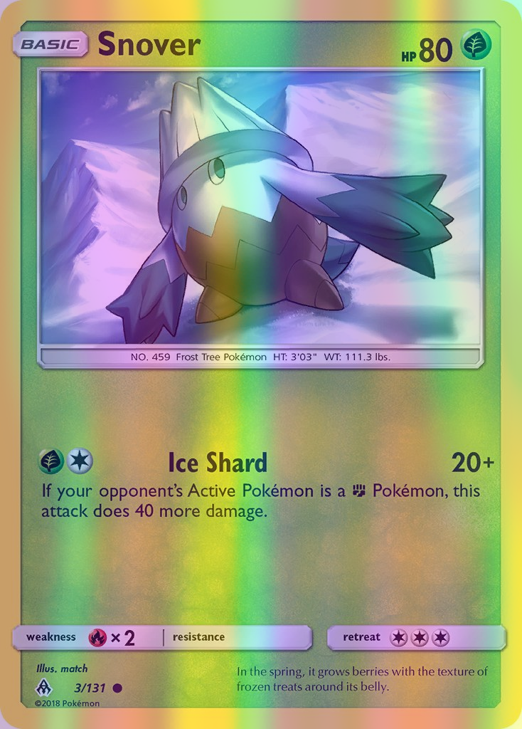 Snover - 003/131 (FLI) Common - Near Mint Reverse Holofoil