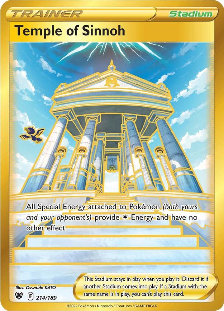 Temple of Sinnoh - 214/189 (SWSH10) Secret Rare - Damaged Holofoil