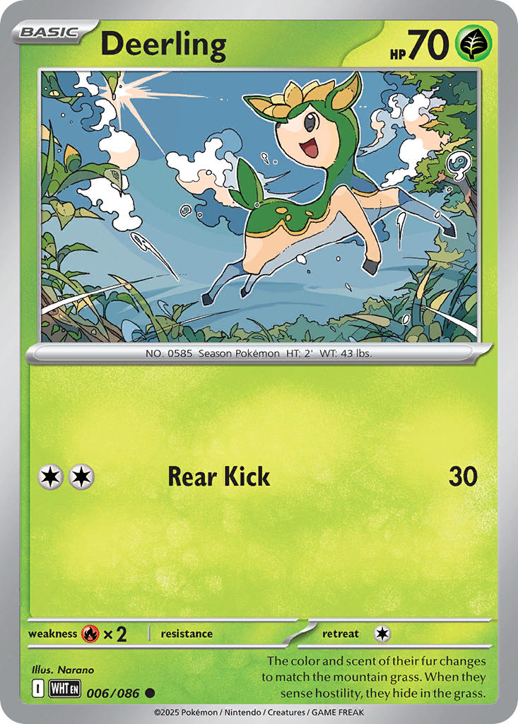Deerling (Master Ball Pattern) - 006/086 (WHT) Common
