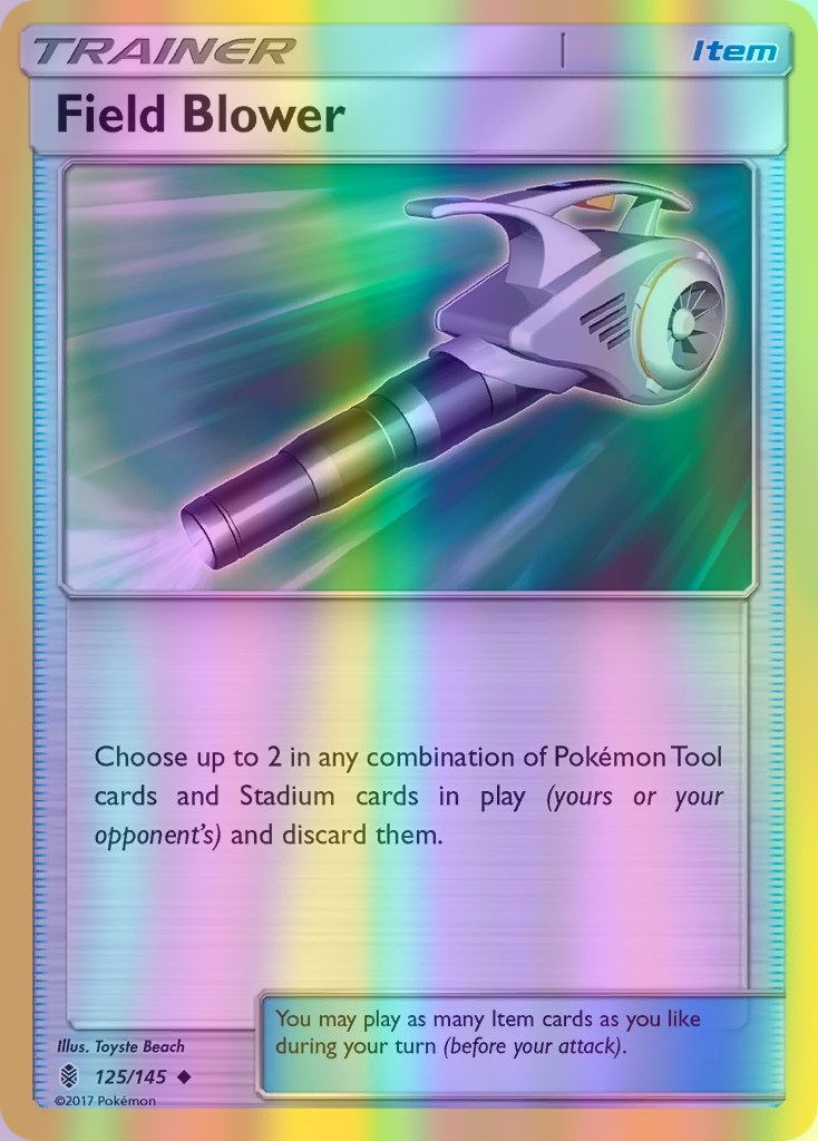 Field Blower - 125/145 (SM:GRI) Uncommon - Near Mint Reverse Holofoil