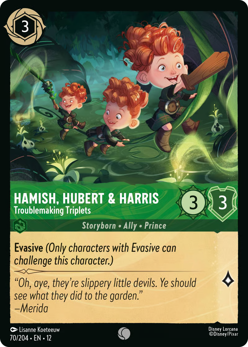 Hamish, Hubert & Harris - Troublemaking Triplets (070/204 - Wilds Unknown) Common