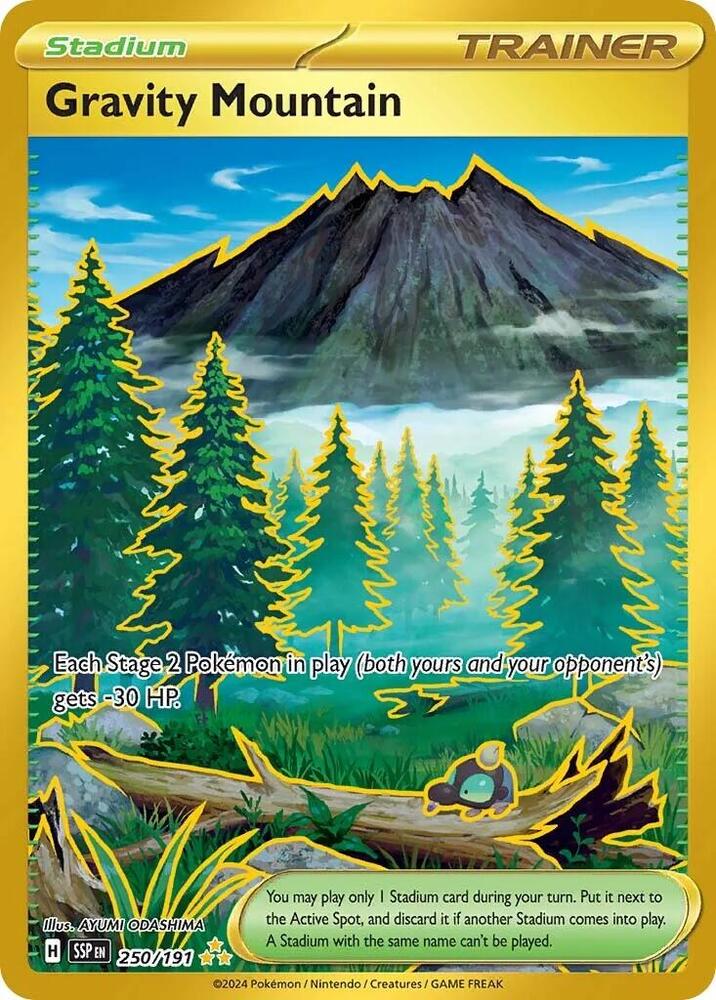 Gravity Mountain - 250/191 (SSP) Hyper Rare - Near Mint