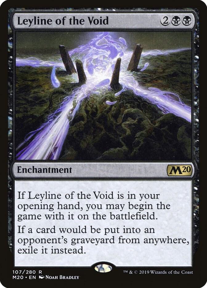 Leyline of the Void (M20-R) Moderate Play