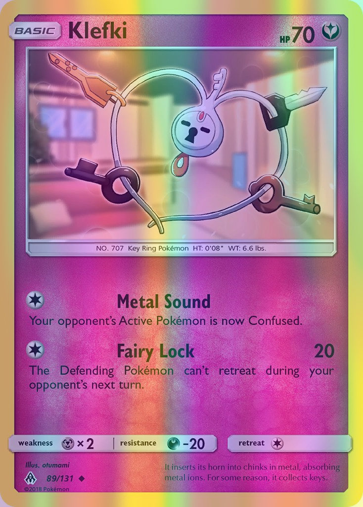 Klefki - 089/131 (FLI) Uncommon - Near Mint Reverse Holofoil
