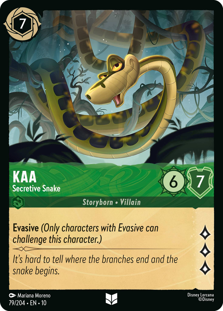 Kaa - Secretive Snake (079/204 - Whispers in the Well) Uncommon