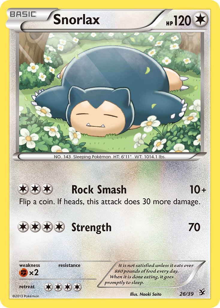 Snorlax - 026/039 (KSS) Common - Near Mint