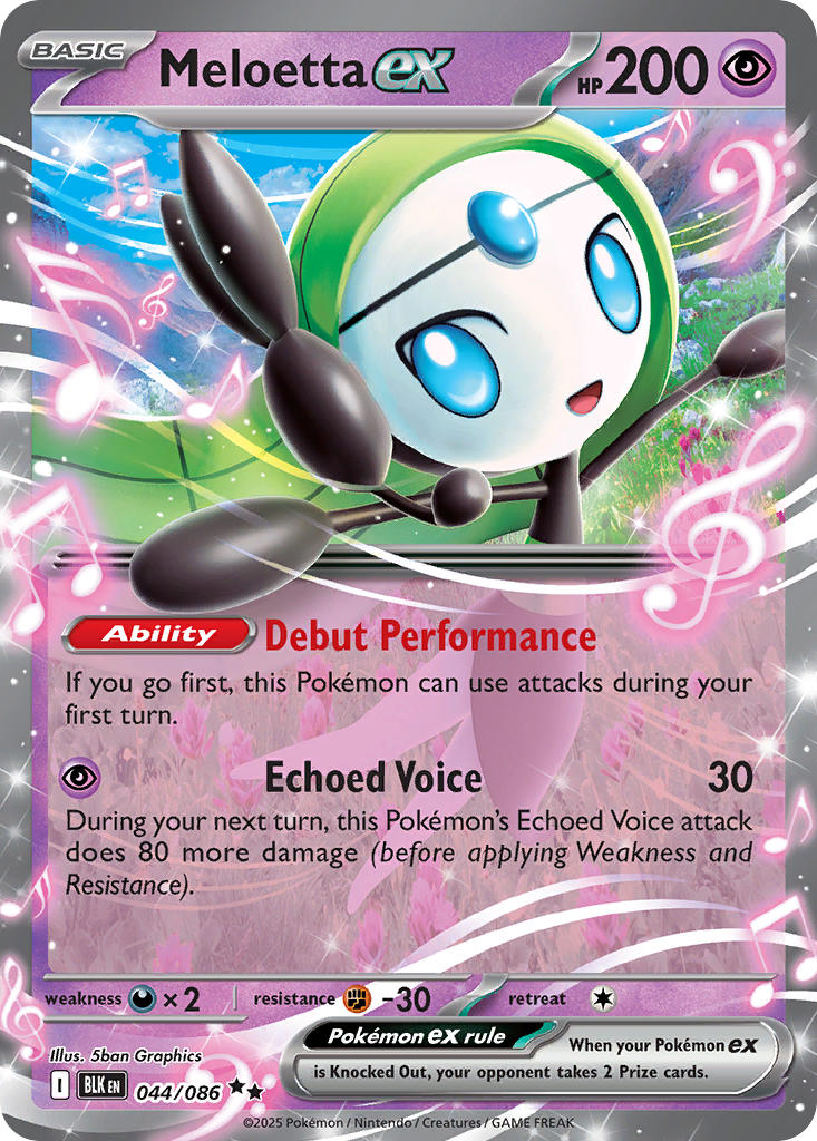 Meloetta ex - 044/086 (BLK) Double Rare