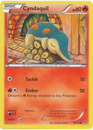 Cyndaquil - 018/162 (BKT) Near Mint Reverse Holo