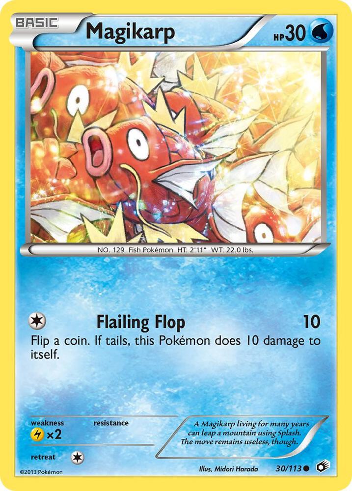 Magikarp - 50/113 (LTR) Reverse Holo Common - Light Play