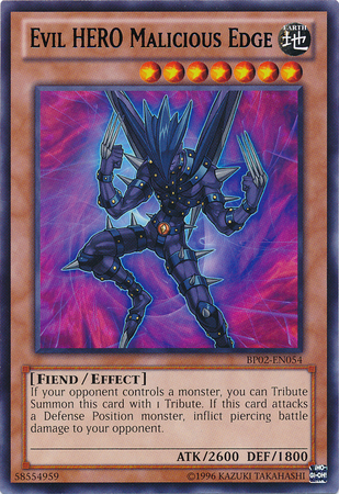 Evil HERO Malicious Edge (Mosaic Rare) (BP02-EN054) Mosaic Rare - Near Mint Unlimited